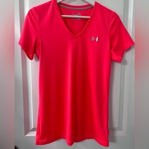 Under Armour Lightweight Quick Drying Workout Top - Neon - Medium - Semi Fitted